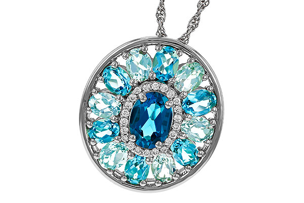D320-34520: NECK 3.02 TW BLUE TOPAZ 3.10 TGW (7x5MM LBT CTR)