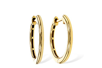 D320-35375: GOLD EARRINGS (16MM)