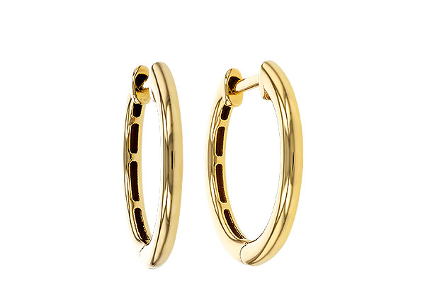 D320-35375: GOLD EARRINGS (16MM)