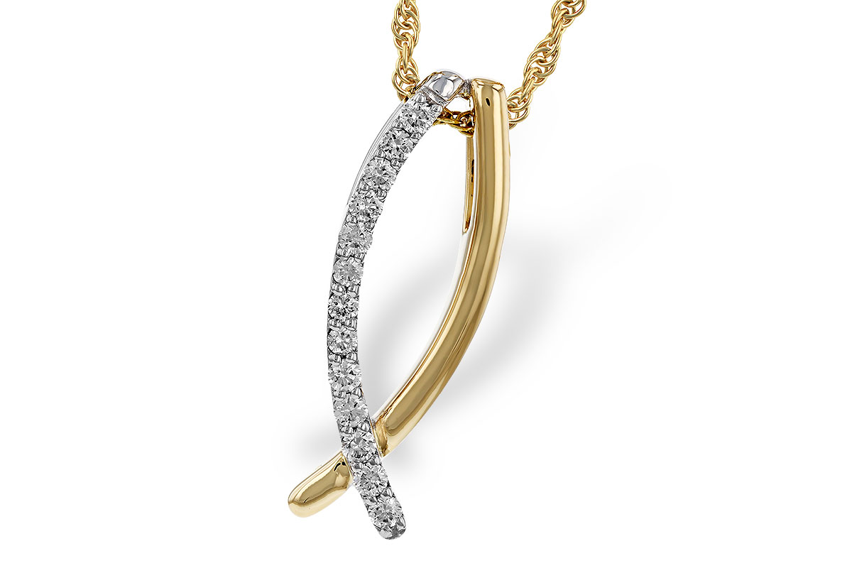 D320-35384: NECKLACE .25 TW
