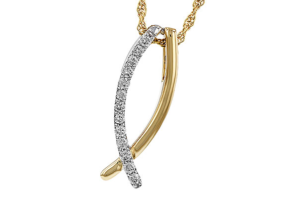 D320-35384: NECKLACE .25 TW