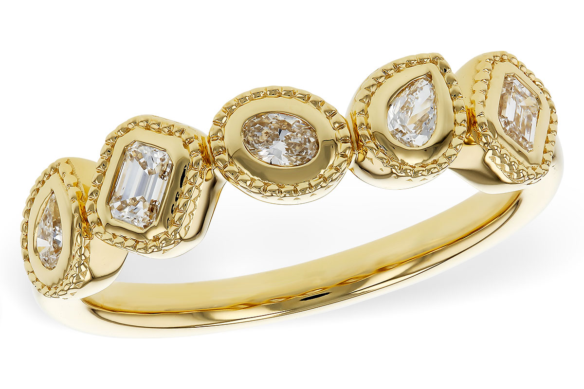 D320-35438: LDS DIA WED RG .34 TW FANCY CUT DIAS