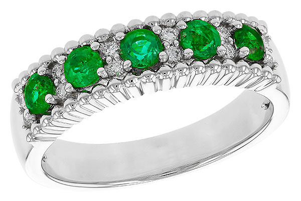 D320-36347: LDS WED RG .48 TW EMERALD .60 TGW