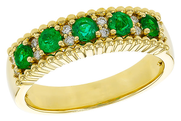 D320-36347: LDS WED RG .48 TW EMERALD .60 TGW