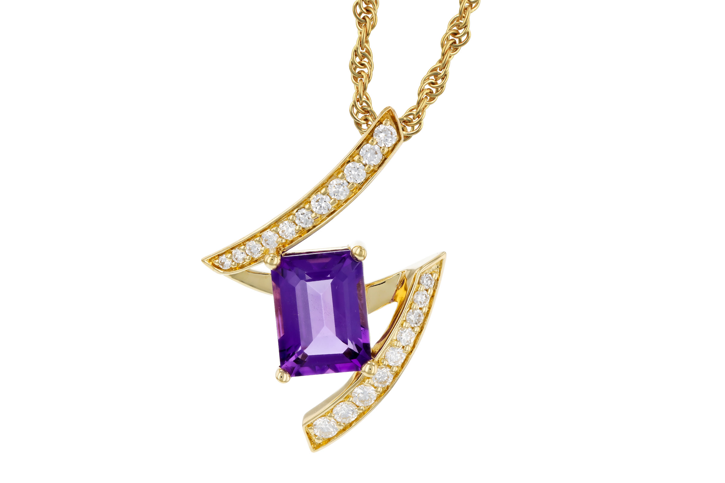 D321-21784: NECKLACE 1.36 AMETHYST 1.56 TGW (8x6MM AMY)