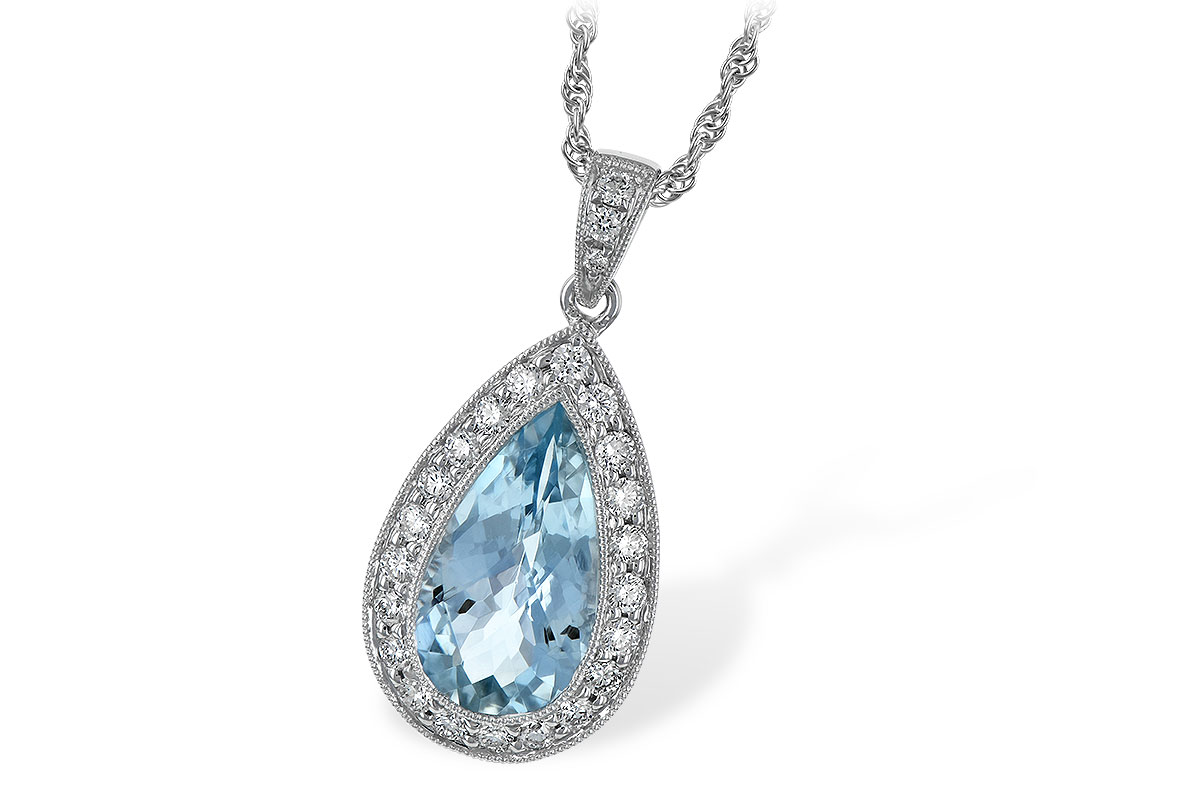 E051-27256: NECKLACE 2.20 AQUA 2.55 TGW