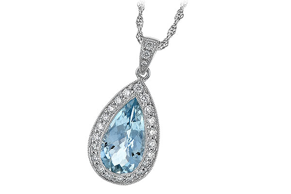 E051-27256: NECKLACE 2.20 AQUA 2.55 TGW