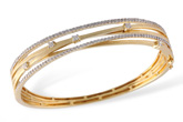 E231-19038: BANGLE BRACELET .91 TW