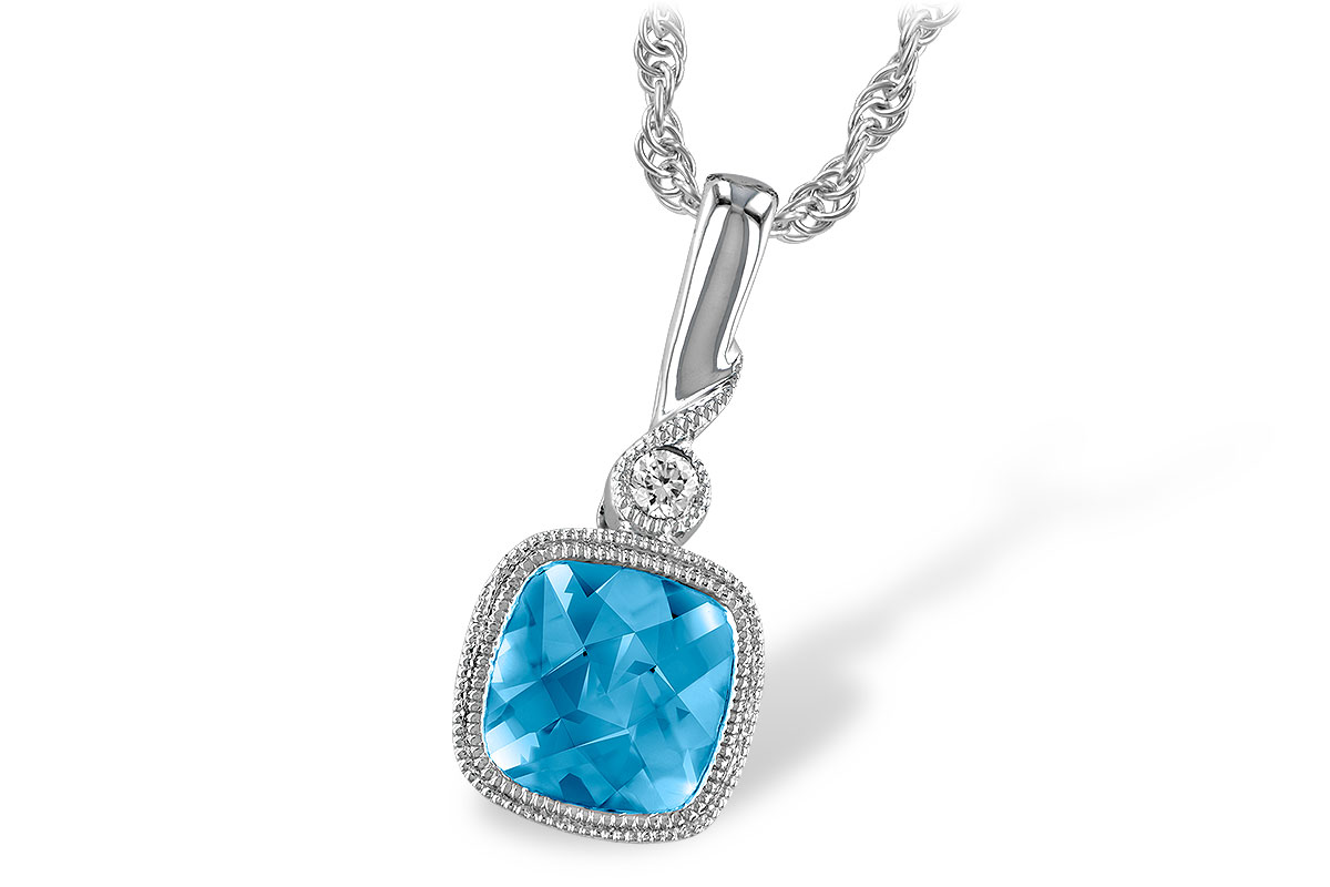 E232-16311: NECK 1.03 BLUE TOPAZ 1.05 TGW