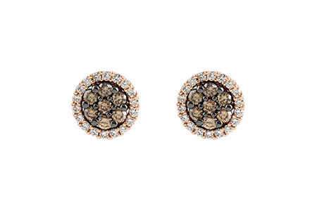 E232-17193: EARR .39 BROWN DIA .64 TW