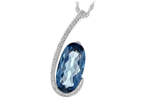 E234-83629: NECK 4.48 LONDON BLUE TOPAZ 4.60 TGW