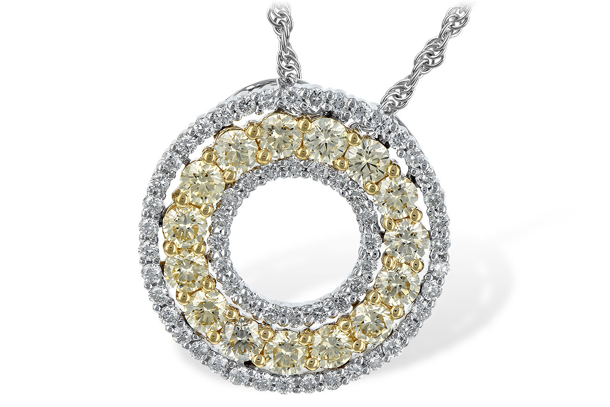 E234-84484: NECK 1.08 YELLOW DIAS 1.55 TW