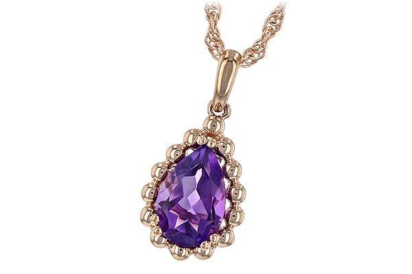 E234-86338: NECKLACE 1.06 CT AMETHYST