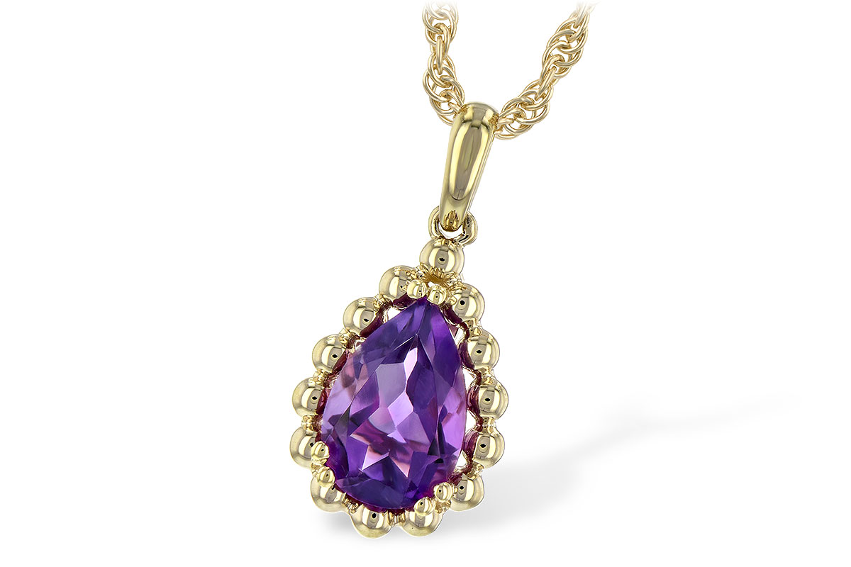E234-86338: NECKLACE 1.06 CT AMETHYST