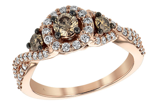 E234-89038: LDS DIA RG .23 BROWN CTR .97 TW