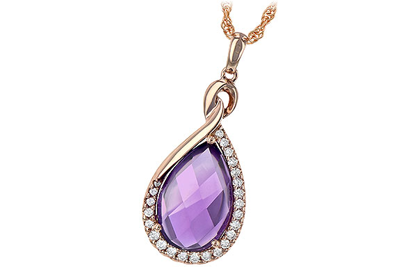 E234-90902: NECK 3.91 AMETHYST 4.10 TGW