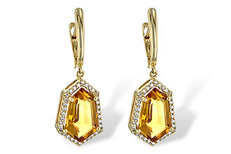 E235-74493: EARR 3.80 TW CITRINE 4.05 TGW