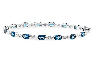 E235-79084: BRACELET 7.20 LONDON BLUE TOPAZ 7.36 TGW