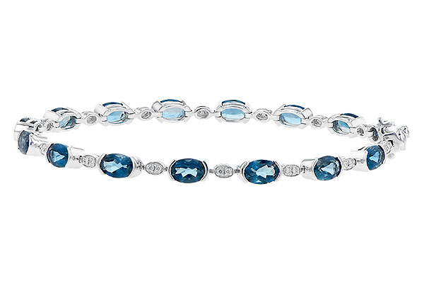 E235-79084: BRACELET 7.20 LONDON BLUE TOPAZ 7.36 TGW