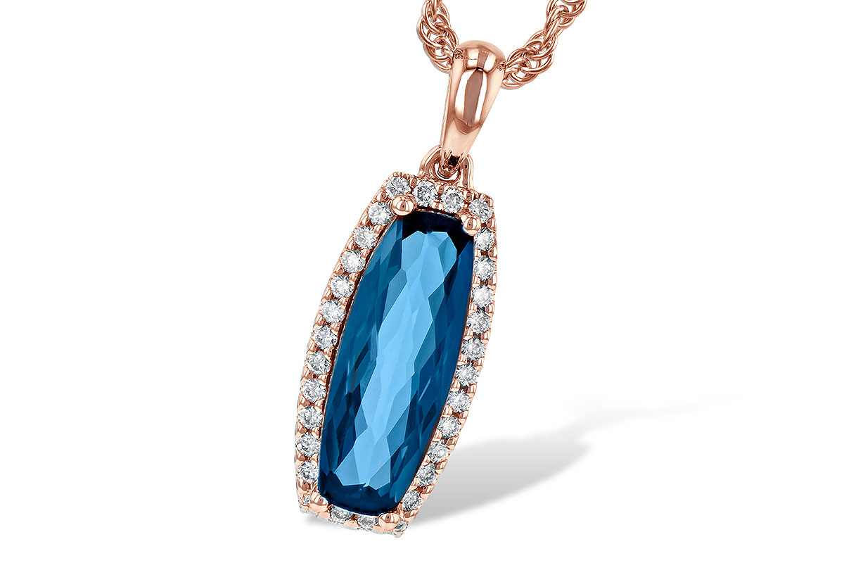 E235-80820: NECK 1.58 LONDON BLUE TOPAZ 1.70 TGW