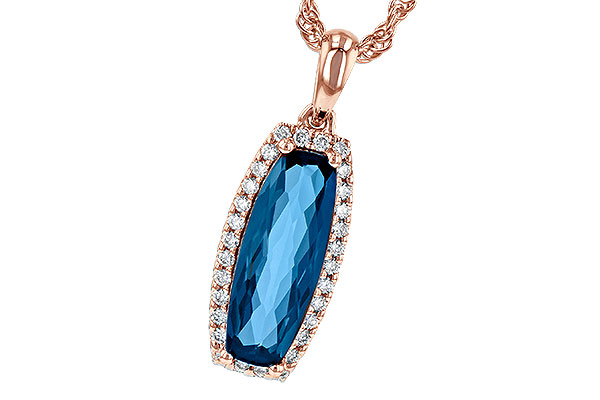 E235-80820: NECK 1.58 LONDON BLUE TOPAZ 1.70 TGW