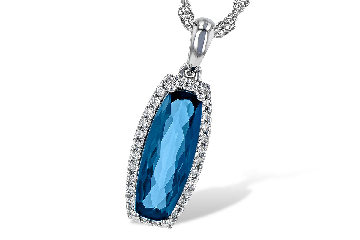 E235-80820: NECK 1.58 LONDON BLUE TOPAZ 1.70 TGW