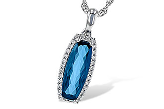 E235-80820: NECK 1.58 LONDON BLUE TOPAZ 1.70 TGW