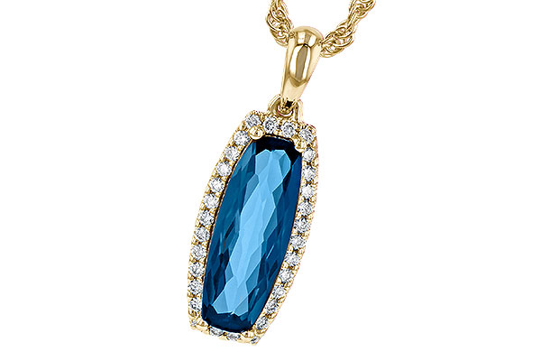 E235-80820: NECK 1.58 LONDON BLUE TOPAZ 1.70 TGW