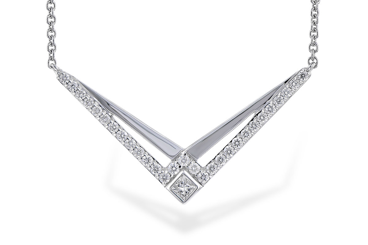 E318-53593: NECKLACE .22 TW