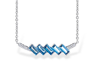 E318-53611: NECK .75 LONDON BLUE TOPAZ .80 TGW