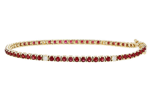 E320-29084: BRACELET 3.04 RUBY 3.29 TGW (7")