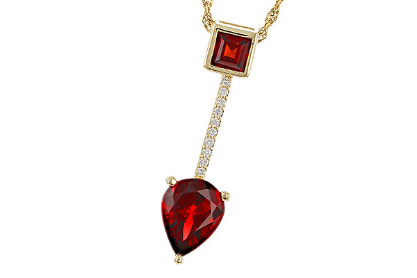 E320-29920: NECKLACE 2.15 GARNET 2.20 TGW