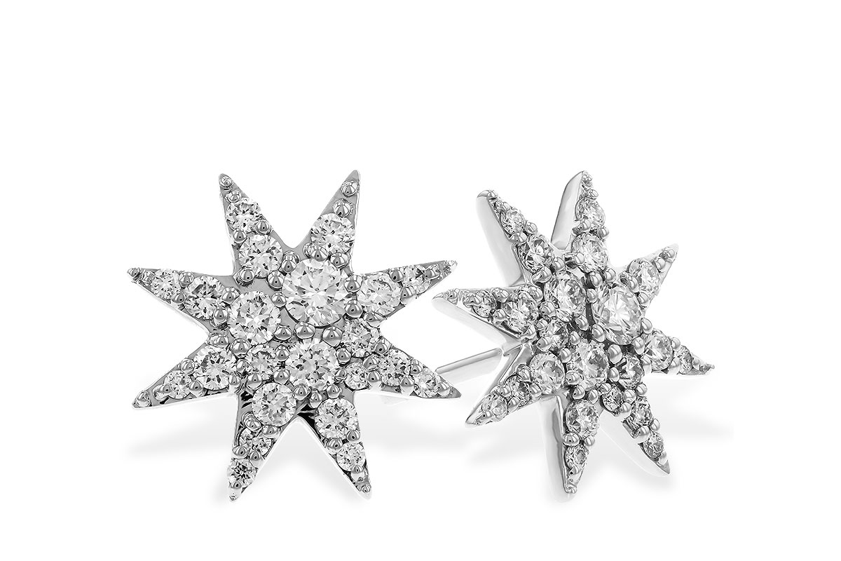 E320-34484: EARRINGS .50 TW