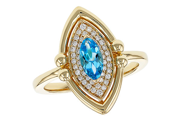E320-36293: LDS RG .54 BLUE TOPAZ .70 TGW (8x4MM BT)