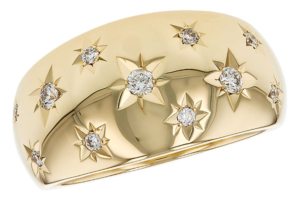 E321-19056: LDS DIA WEDDING RING .18 TW