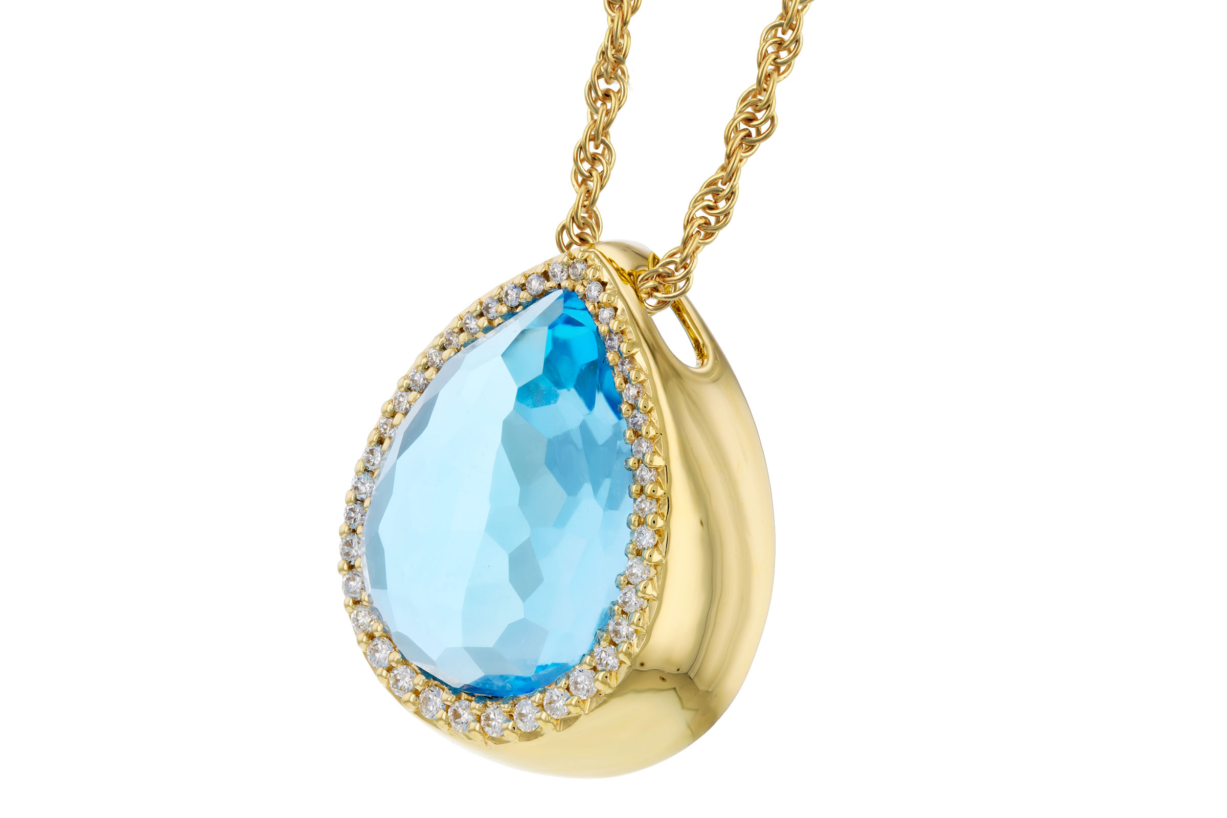 E321-19984: NECK 5.78 LONDON BLUE TOPAZ 5.92 TGW (14x10MM)