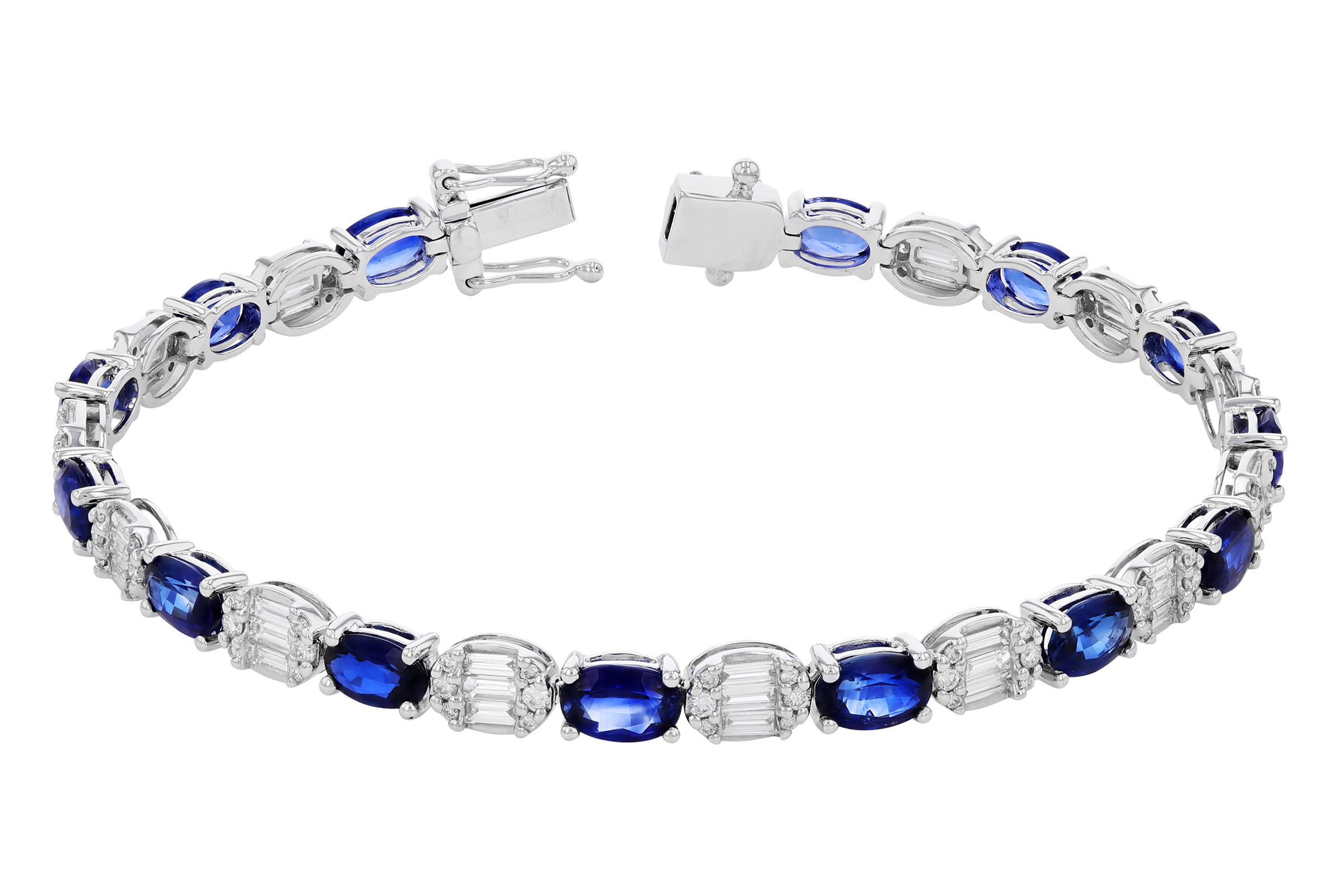 E321-19993: BRACELET 7.28 TW SAPPHIRE 8.98 TGW (7")