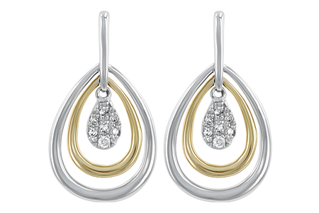 F229-40902: EARRINGS .06 TW