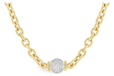 F229-44465: NECKLACE 1.27 TW (17.25 INCHES)