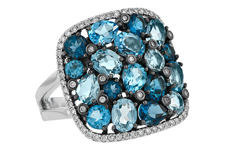 F233-05393: LDS RG 3.67 BLUE TOPAZ 3.94 TGW