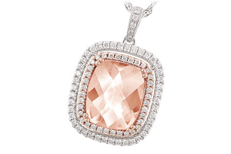 F233-95402: NECK 4.20 MORGANITE 4.66 TGW