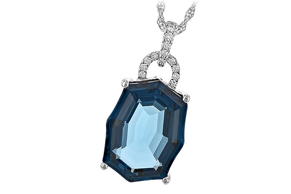 F234-90902: NECK 11.75 LONDON BLUE TOPAZ 11.85 TGW