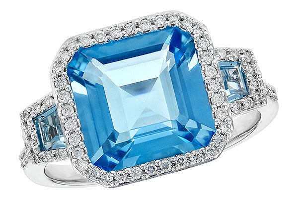 F235-80865: LDS RG 4.40 TW BLUE TOPAZ 4.60 TGW