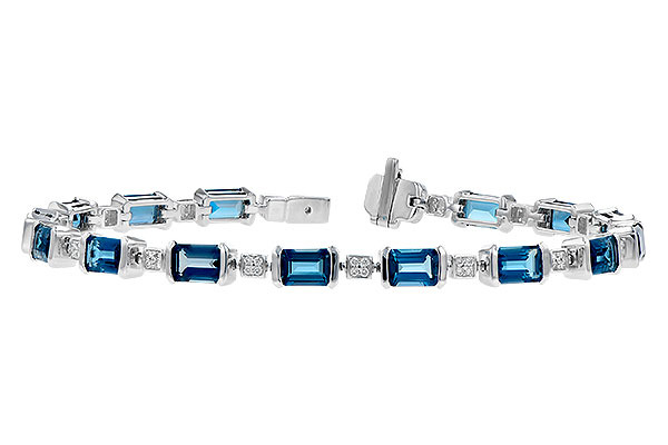 F318-48129: BRACELET 7.90 LONDON BLUE TOPAZ 8.13 TGW