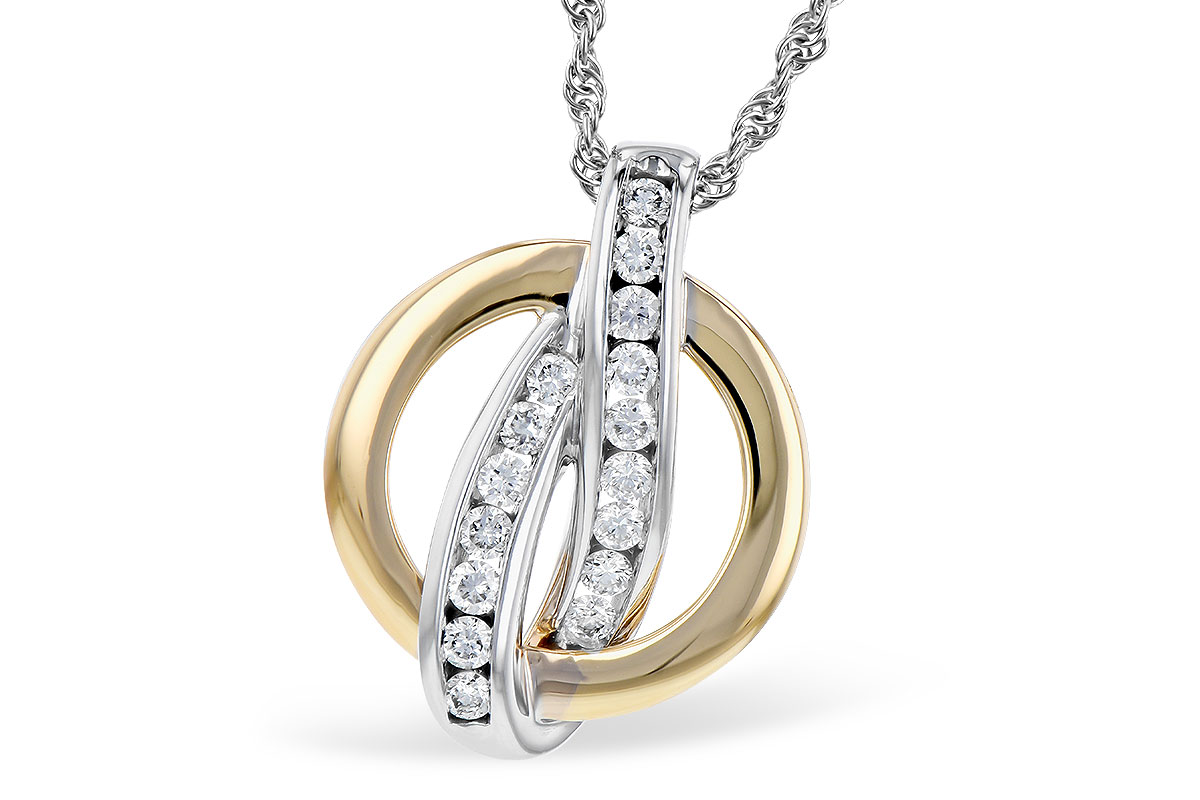 F318-49029: NECKLACE .25 TW