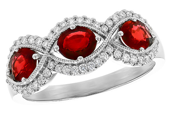 F318-49965: LDS WED RG 1.10 TW RUBY 1.35 TGW (6x4MM RUBY)