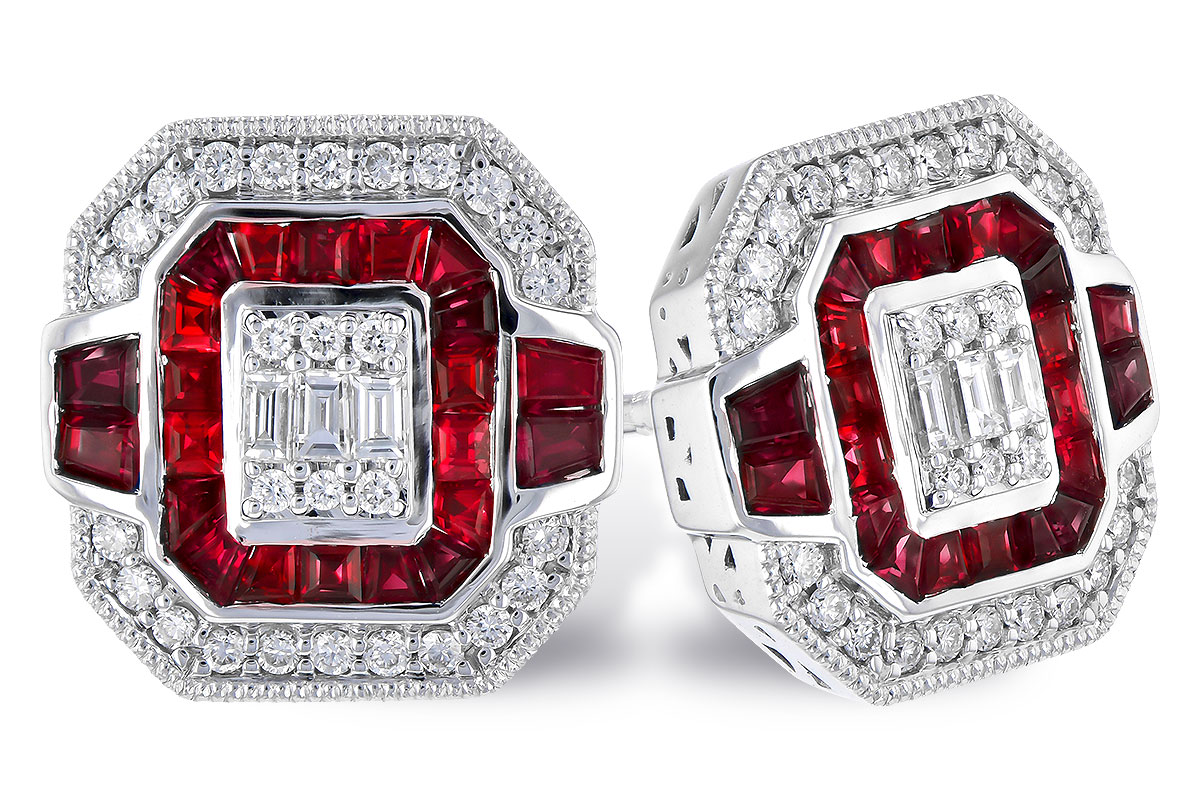 F318-52665: EARR .80 RUBY TW 1.05 TGW