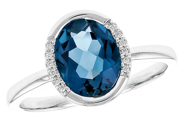 F319-40884: LDS RG 1.90 TW LONDON BLUE TOPAZ 1.93 TGW(9x7 LBT)