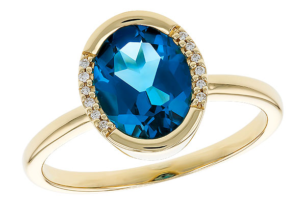 F319-40884: LDS RG 1.90 TW LONDON BLUE TOPAZ 1.93 TGW(9x7 LBT)