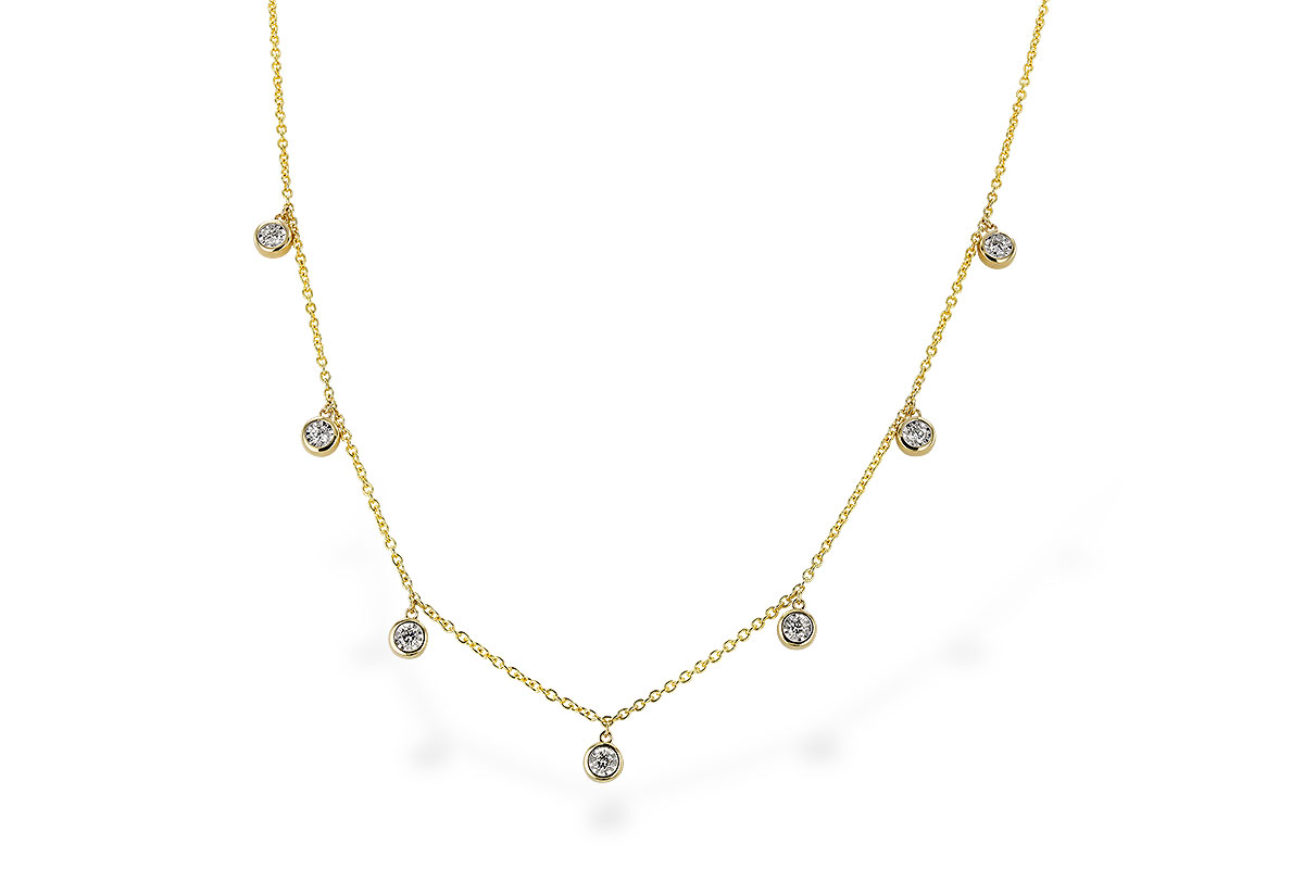 F319-44493: NECKLACE .32 TW (18")